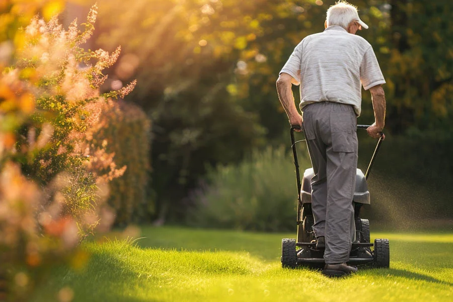 lithium ion battery powered lawn mowers